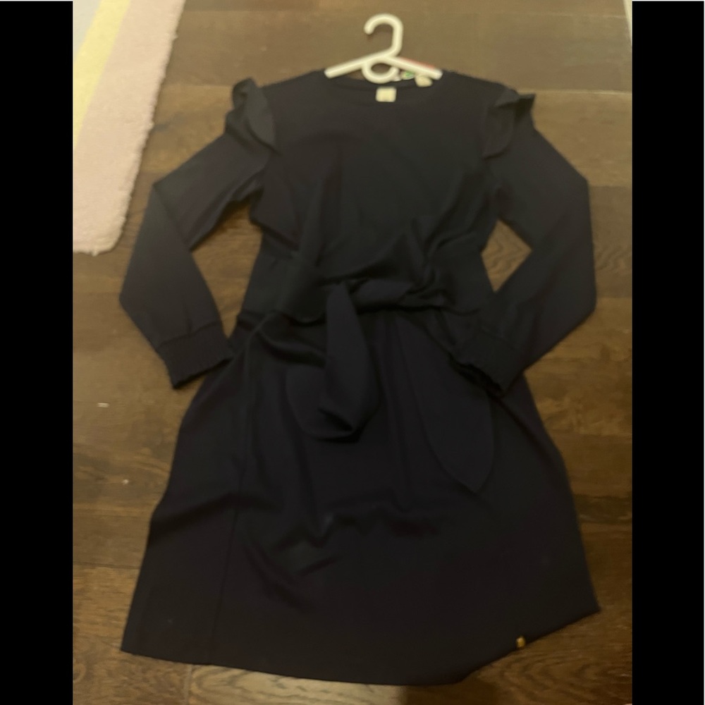 Navy blue long sleeve dress
